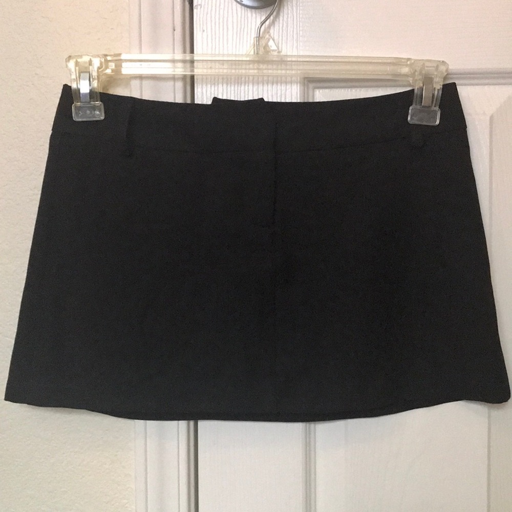 Black mini skirt